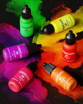 Neon alcohol inks - KAMENSKAYA