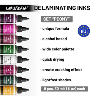 Delaminating Alcohol Inks Set 'Peony'