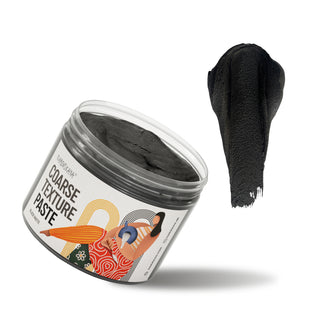 Grobe Strukturpaste (Schwarz matt) 