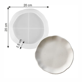 Tray silicone mold, circle