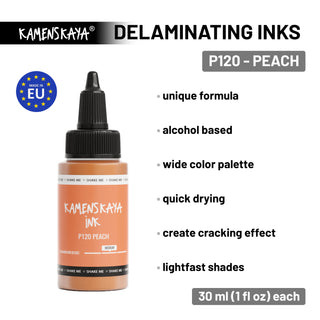 Delaminating Alcohol Ink P-120 'Peach'