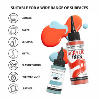 Acrylic Ink Set – Citrus Violet (4 Pack) - Core Acrylic Inks - KAMENSKAYA