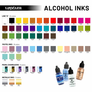 Alcohol Ink A - 01 'White' - Alcohol Ink, 'A' Line - KAMENSKAYA
