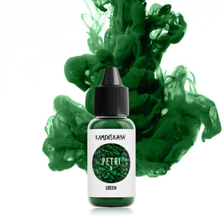 Alcohol Ink for Resin - Petri 9 'Green' - Alcohol Inks for Petri Art - KAMENSKAYA