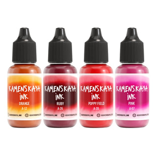 Alcohol Ink Set – Bright Reds (4 Pack) - Alcohol Ink, 'A' Line - KAMENSKAYA