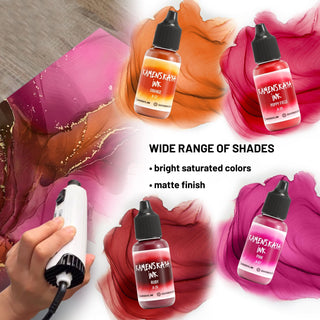 Alcohol Ink Set – Bright Reds (4 Pack) - Alcohol Ink, 'A' Line - KAMENSKAYA