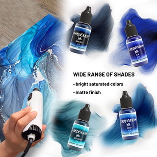 Alcohol Ink Set – Deep Blues (4 Pack) - Alcohol Ink, 'A' Line - KAMENSKAYA