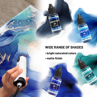 Alcohol Ink Set – Ocean Blues (4 Pack) - Alcohol Ink, 'A' Line - KAMENSKAYA