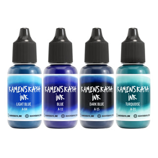 Alcohol Ink Set – Ocean Blues (4 Pack) - Alcohol Ink, 'A' Line - KAMENSKAYA