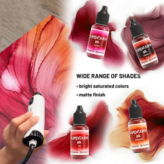 Alcohol Ink Set – Vintage Reds (4 Pack) - Alcohol Ink, 'A' Line - KAMENSKAYA