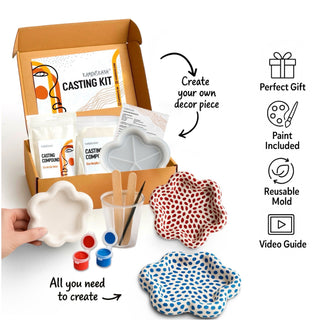 Casting Kit Decor Piece Kit - Acrylic Paint Edition - Modeling Paste - KAMENSKAYA