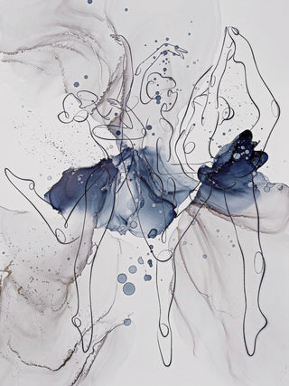 Ink Art Coloring Set 'Ballerinas' - Alcohol Ink Set - KAMENSKAYA