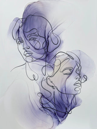 Ink Art Coloring Set 'Faces' - Alcohol Ink Set - KAMENSKAYA