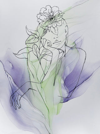 Ink Art Coloring Set 'Forest Fairies' - Alcohol Ink Set - KAMENSKAYA