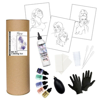 Ink Art Coloring Set 'Forest Fairies' - Alcohol Ink Set - KAMENSKAYA