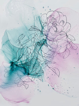 Ink Art Coloring Set 'Spring Melody'' - Alcohol Ink Set - KAMENSKAYA