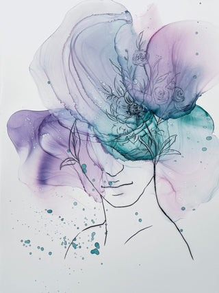 Ink Art Coloring Set 'Spring Melody'' - Alcohol Ink Set - KAMENSKAYA