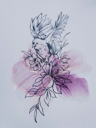 Ink Art Coloring Set 'Tenderness' - Alcohol Ink Set - KAMENSKAYA