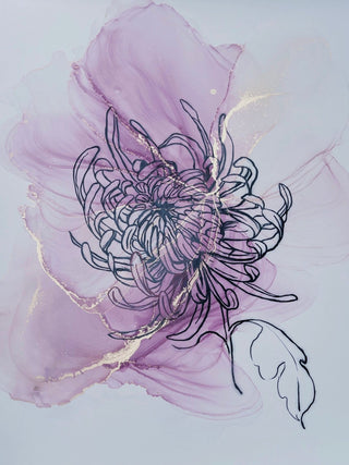 Ink Art Coloring Set 'Tenderness' - Alcohol Ink Set - KAMENSKAYA