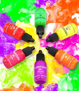 Neon Alcohol Ink Set - Alcohol Ink, Neon Collection - KAMENSKAYA