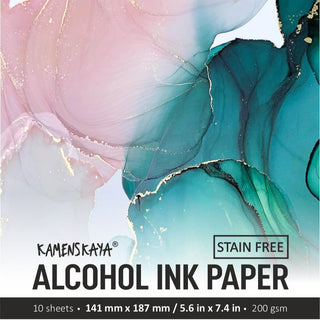 Ensemble de papier à encre alcoolisée