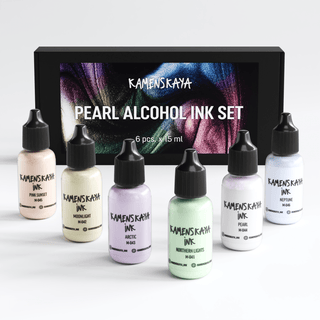 Pearl Alcohol Ink Set -Alcohol Ink, Nacre-Chameleons Collection- KAMENSKAYA