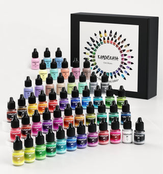 Set of 50 'mini' alcohol inks -Alcohol Ink Set- KAMENSKAYA