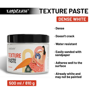 Texture paste (Dense white) - Modeling Paste - KAMENSKAYA