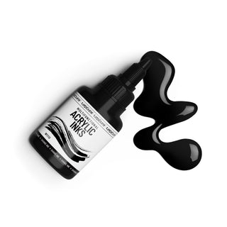 W1110 Black - Acrylic Ink - KAMENSKAYA