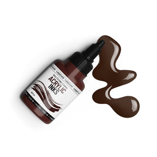 W1114 Chocolate - Acrylic Ink - KAMENSKAYA