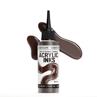 W1114 Chocolate - Acrylic Ink - KAMENSKAYA
