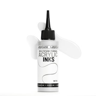 W1119 White - Acrylic Ink - KAMENSKAYA