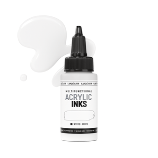 W1119 White - Acrylic Ink - KAMENSKAYA