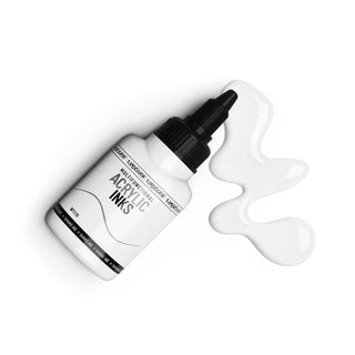 W1119 White - Acrylic Ink - KAMENSKAYA