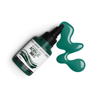 W1332 Emerald - Acrylic Ink - KAMENSKAYA