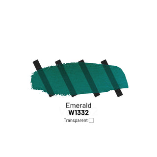 W1332 Emerald - Acrylic Ink - KAMENSKAYA
