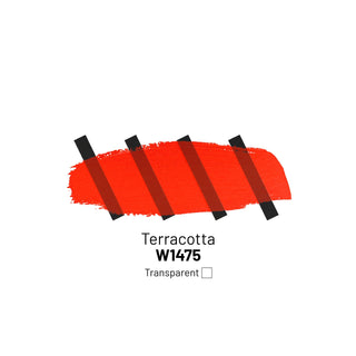 W1475 Terracotta - Acrylic Ink - KAMENSKAYA