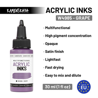 W4985 Grape - Acrylic Ink - KAMENSKAYA