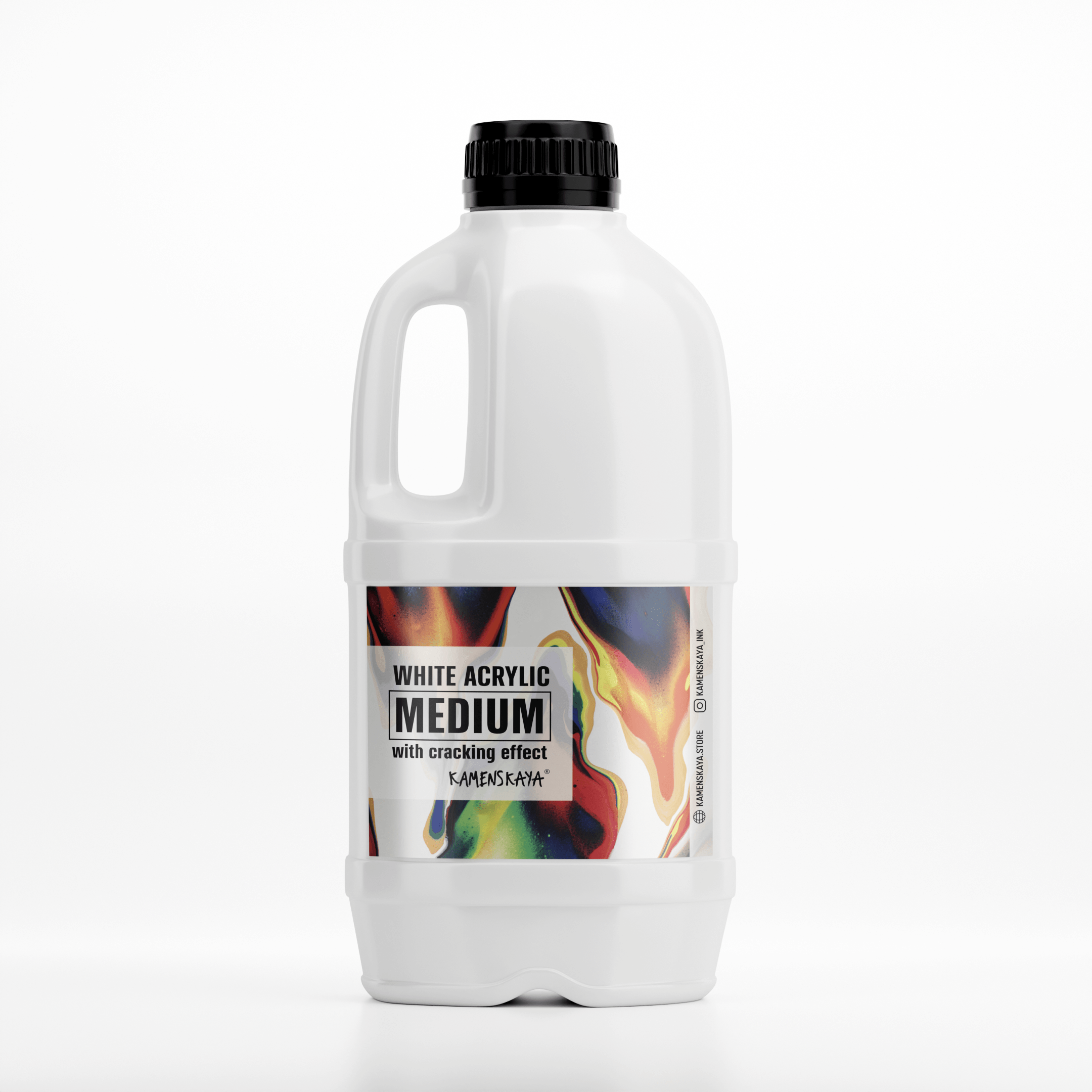 White acrylic medium with cracking effect – KAMENSKAYA